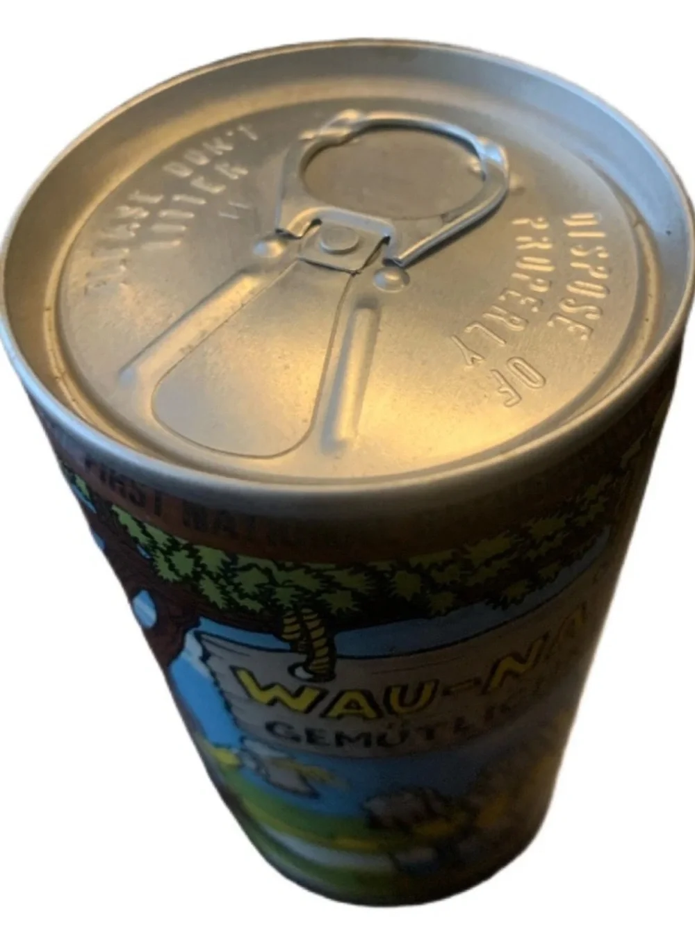 Vintage Beer Can Wau-Na-Beer Volksfest 1978 Pull Tab Empty